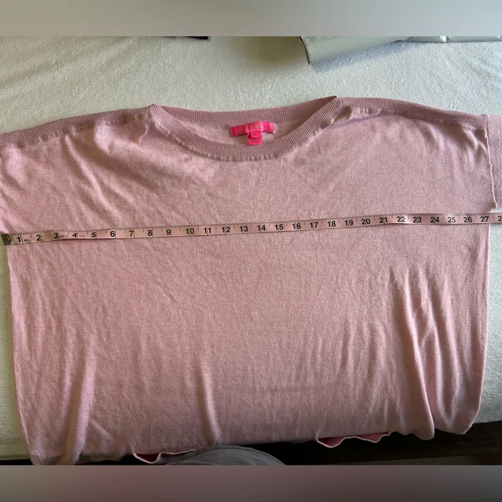 Lilly Pulitzer Cabo Pink Oversized Tunic Sweater with Pockets - Picture 9 of 9